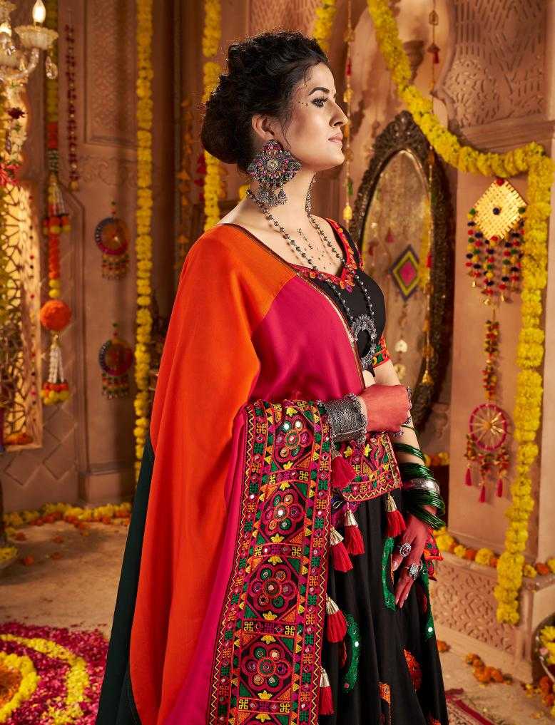 Ynf Viscose RIN202 11011 Lehengas Wedding Collections Festive Collections Wholesale Embroidered Lehenga Mirror Work Lehenga Navratri Chaniya Choli Manufacturer