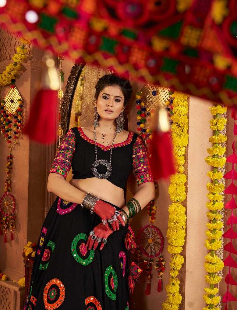 Ynf Viscose RIN202 11011 Lehengas Wedding Collections Festive Collections Wholesale Embroidered Lehenga Mirror Work Lehenga Navratri Chaniya Choli Manufacturer