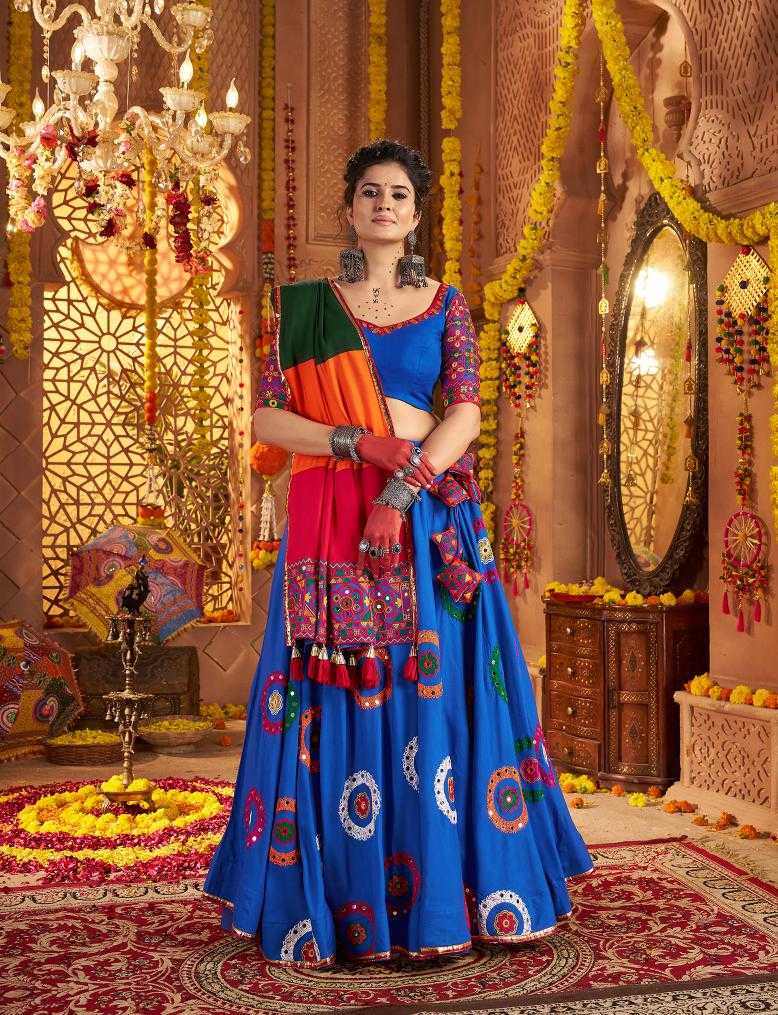 Ynf Viscose RIN202 11011 Lehengas Wedding Collections Festive Collections Wholesale Embroidered Lehenga Mirror Work Lehenga Navratri Chaniya Choli Manufacturer