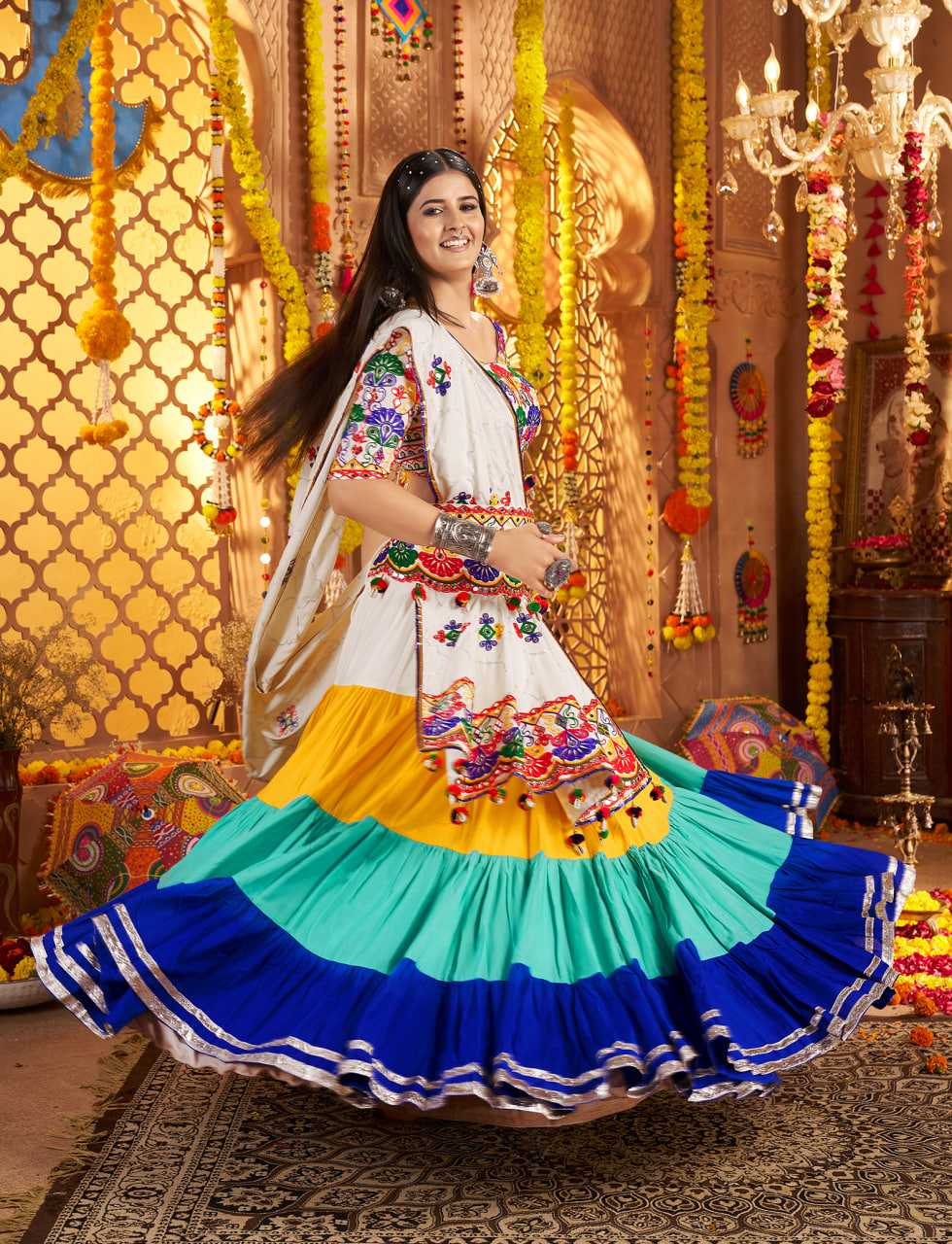 Ynf Viscose RIN202 11021 Lehengas Western Wears Festive Collections Wholesale Designer Lehenga Choli Mirror Work Lehenga Navratri Chaniya Choli Manufacturer