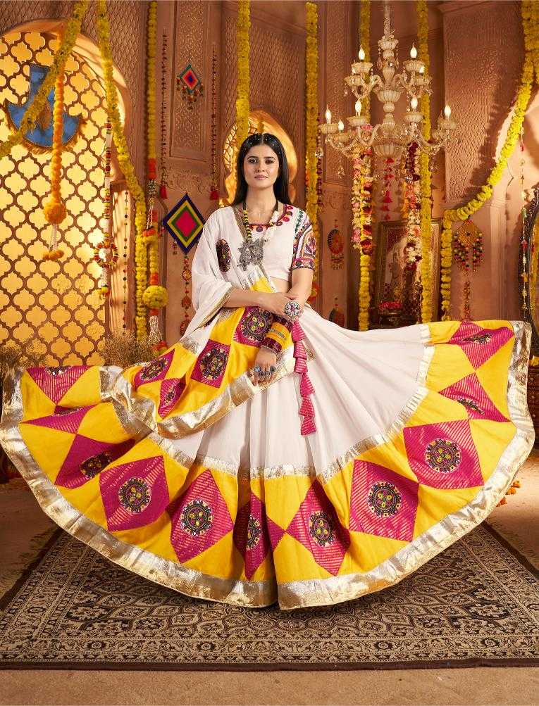 Ynf Viscose RIN202 11041 Lehengas Festive Collections Wholesale Embroidered Lehenga Mirror Work Lehenga Navratri Chaniya Choli Manufacturer