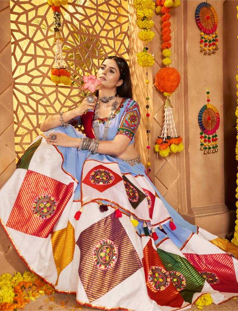 Ynf Viscose RIN202 11041 Lehengas Festive Collections Wholesale Embroidered Lehenga Mirror Work Lehenga Navratri Chaniya Choli Manufacturer