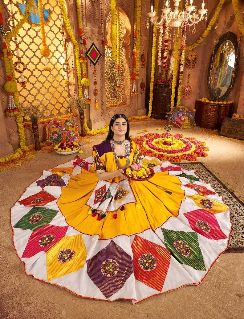 Ynf Viscose RIN202 11041 Lehengas Festive Collections Wholesale Embroidered Lehenga Mirror Work Lehenga Navratri Chaniya Choli Manufacturer