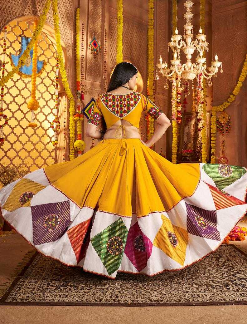 Ynf Viscose RIN202 11041 Lehengas Festive Collections Wholesale Embroidered Lehenga Mirror Work Lehenga Navratri Chaniya Choli Manufacturer