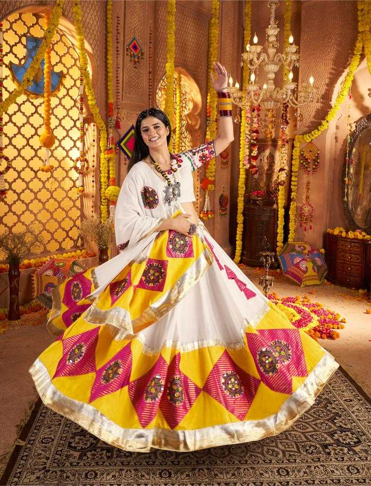 Ynf Viscose RIN202 11041 Lehengas Festive Collections Wholesale Embroidered Lehenga Mirror Work Lehenga Navratri Chaniya Choli Manufacturer