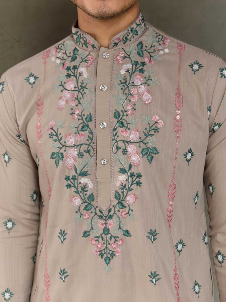 Ynf Viscose RIN202 61351 Mens Wear Wedding Collections Festive Collections Wholesale Casual Wear Embroidered Kurta Pajama Diwali Collections Manufacturer