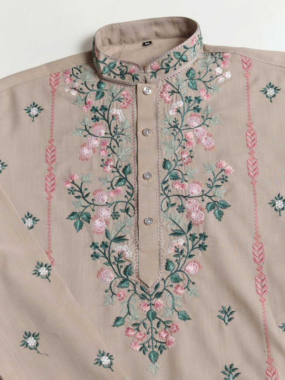 Ynf Viscose RIN202 61351 Mens Wear Wedding Collections Festive Collections Wholesale Casual Wear Embroidered Kurta Pajama Diwali Collections Manufacturer
