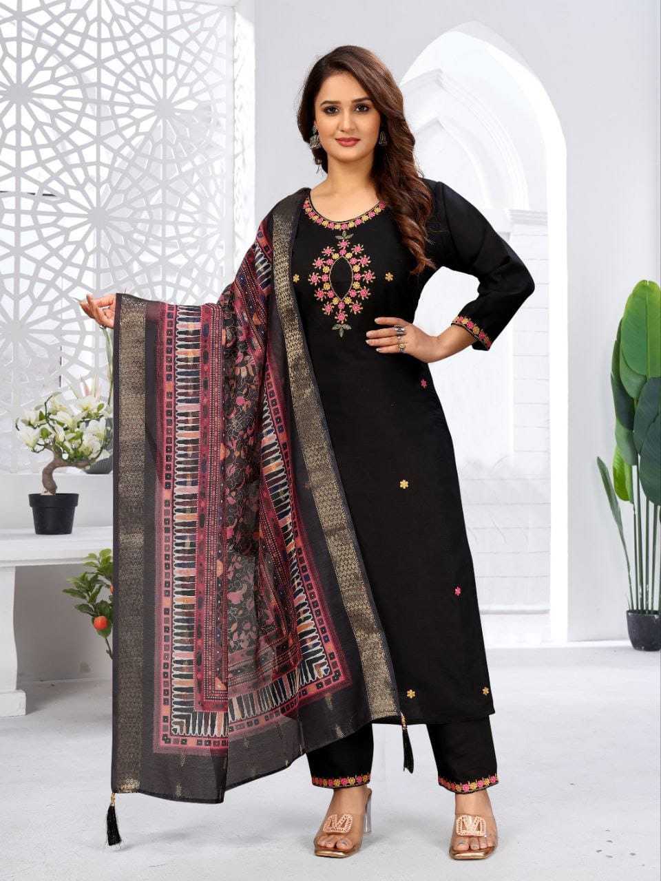 Ynf Viscose RIN222 SI-224 Kurti Wholesale Party Wear Kurtis Designer Kurtis Embroidered Kurtis Manufacturer