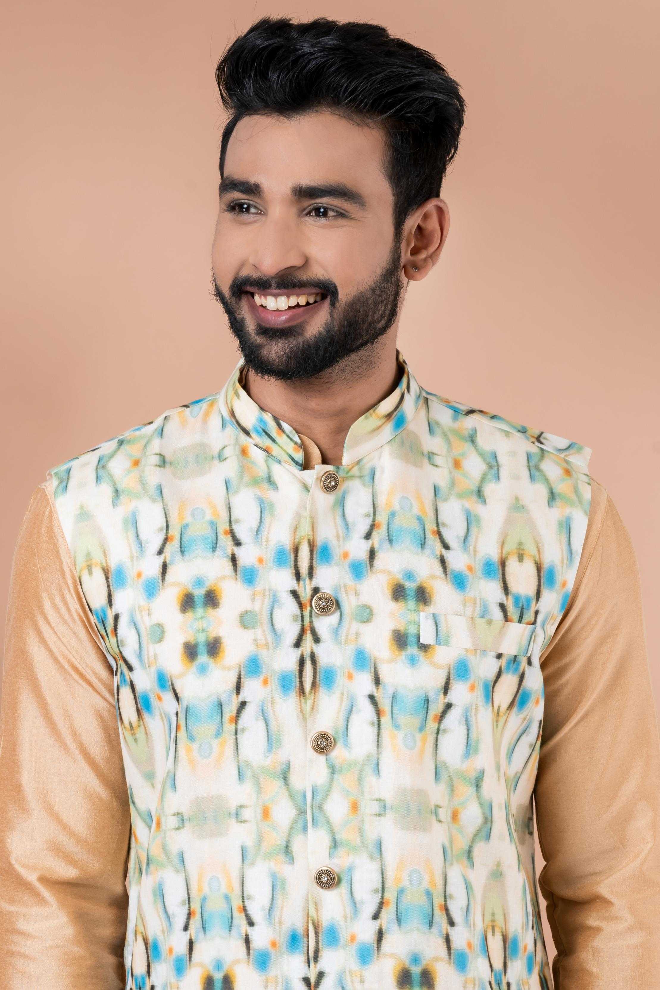 Ynf Viscose RIN223 2343C Mens Wear Wholesale Nehru Jacket Festive & Wedding Coats Modi Jackets Manufacturer