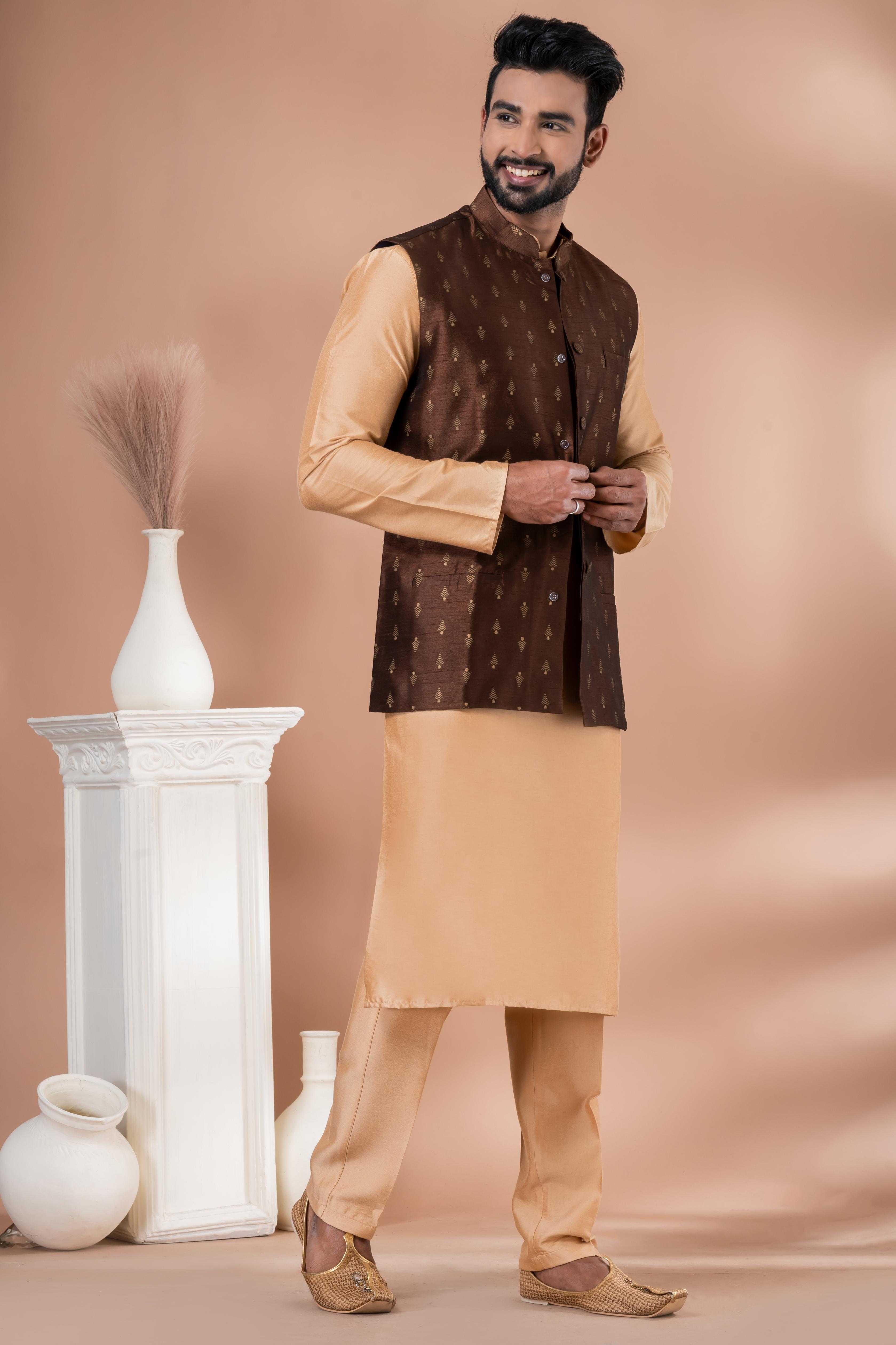 Ynf Viscose RIN223 2344B Mens Wear Wholesale Nehru Jacket Festive & Wedding Coats Modi Jackets Manufacturer