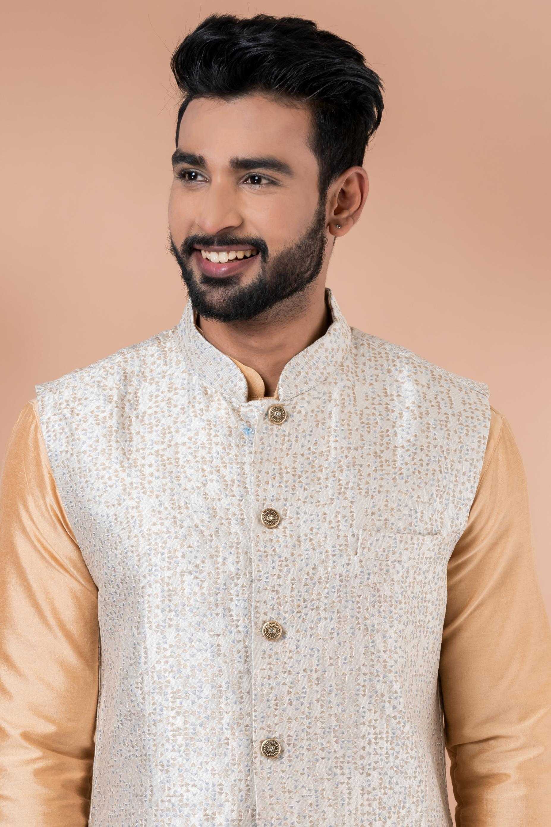 Ynf Viscose RIN223 2346B Mens Wear Wholesale Nehru Jacket Festive & Wedding Coats Modi Jackets Manufacturer