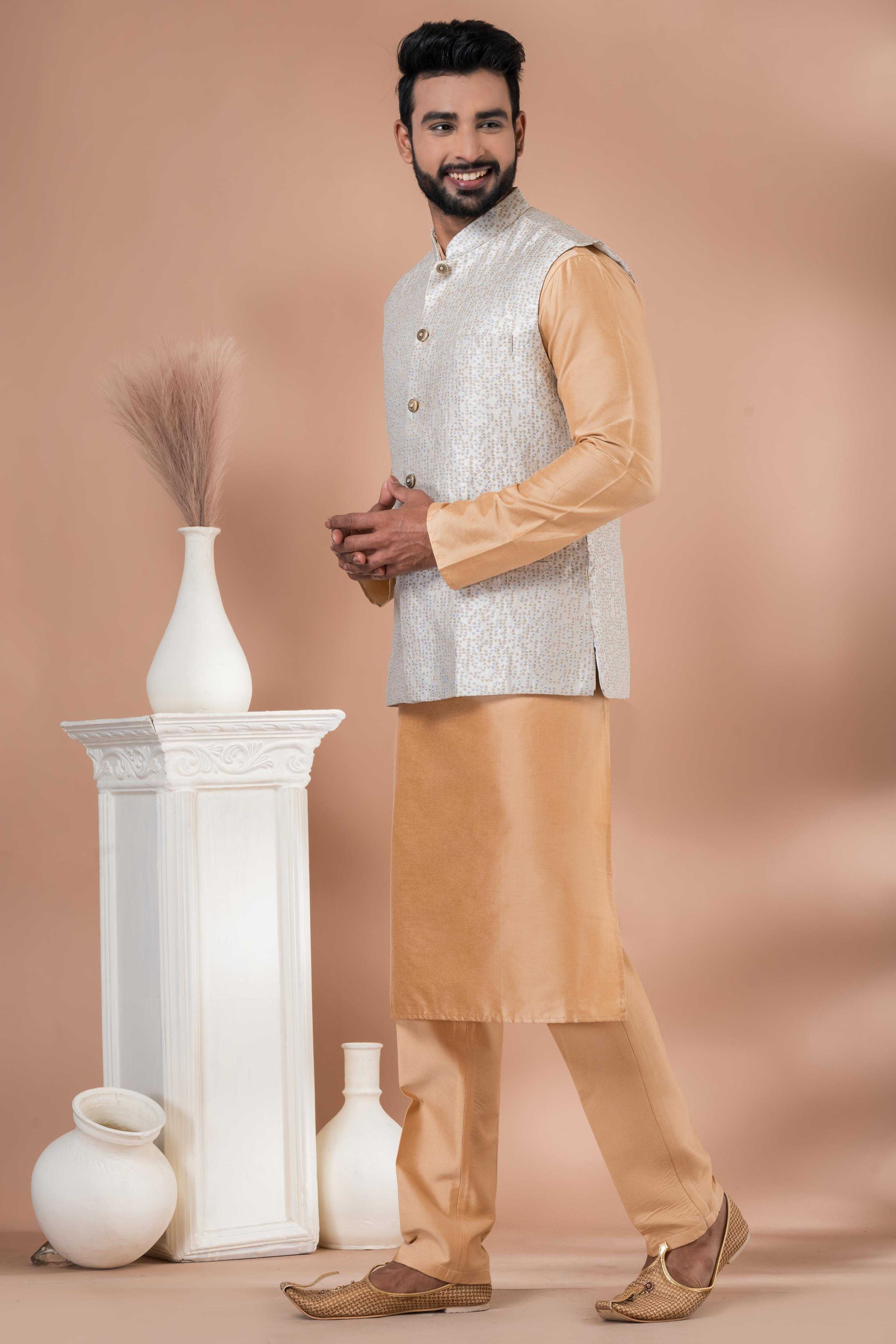 Ynf Viscose RIN223 2346B Mens Wear Wholesale Nehru Jacket Festive & Wedding Coats Modi Jackets Manufacturer