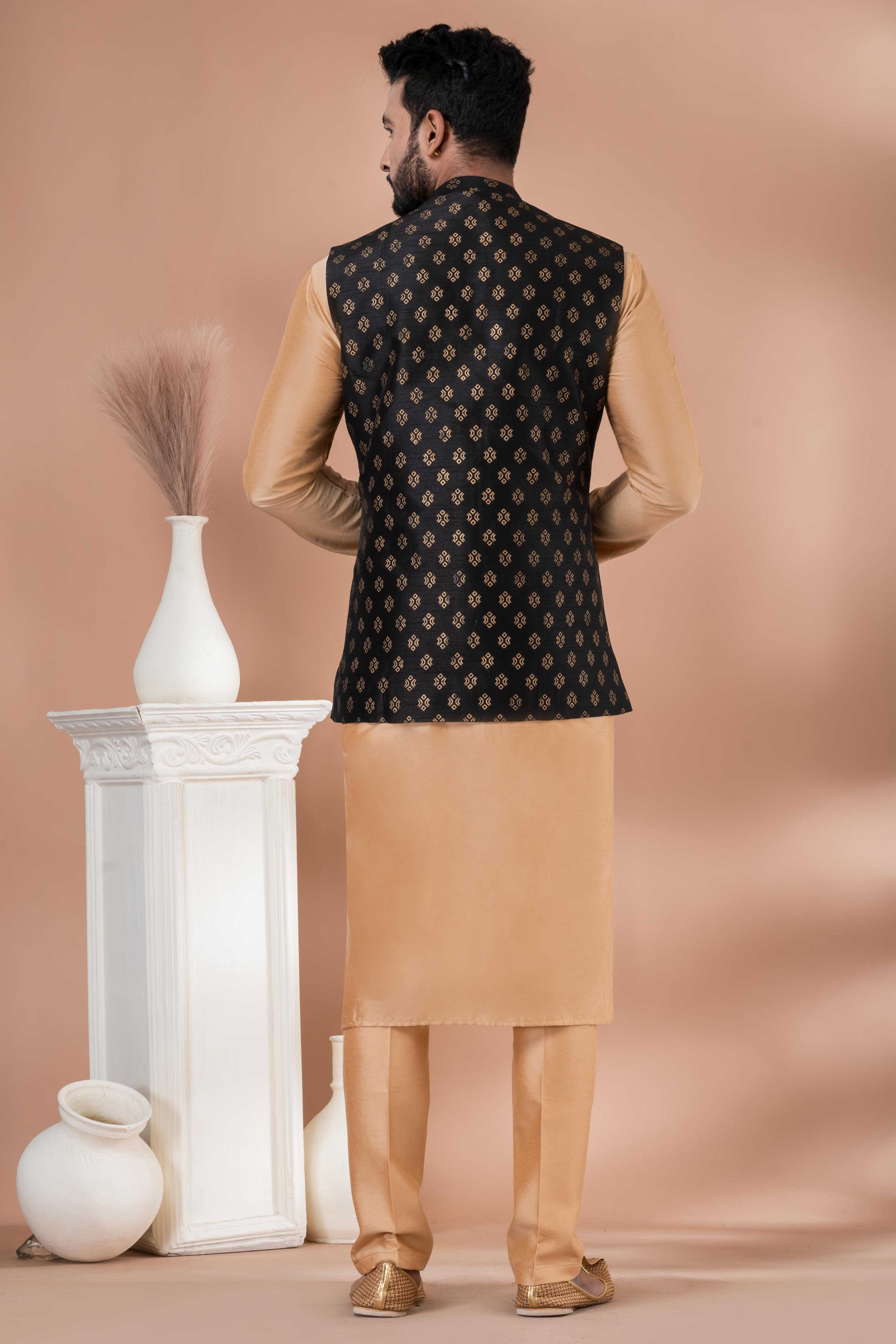 Ynf Viscose RIN223 2347B Mens Wear Wholesale Nehru Jacket Festive & Wedding Coats Modi Jackets Manufacturer