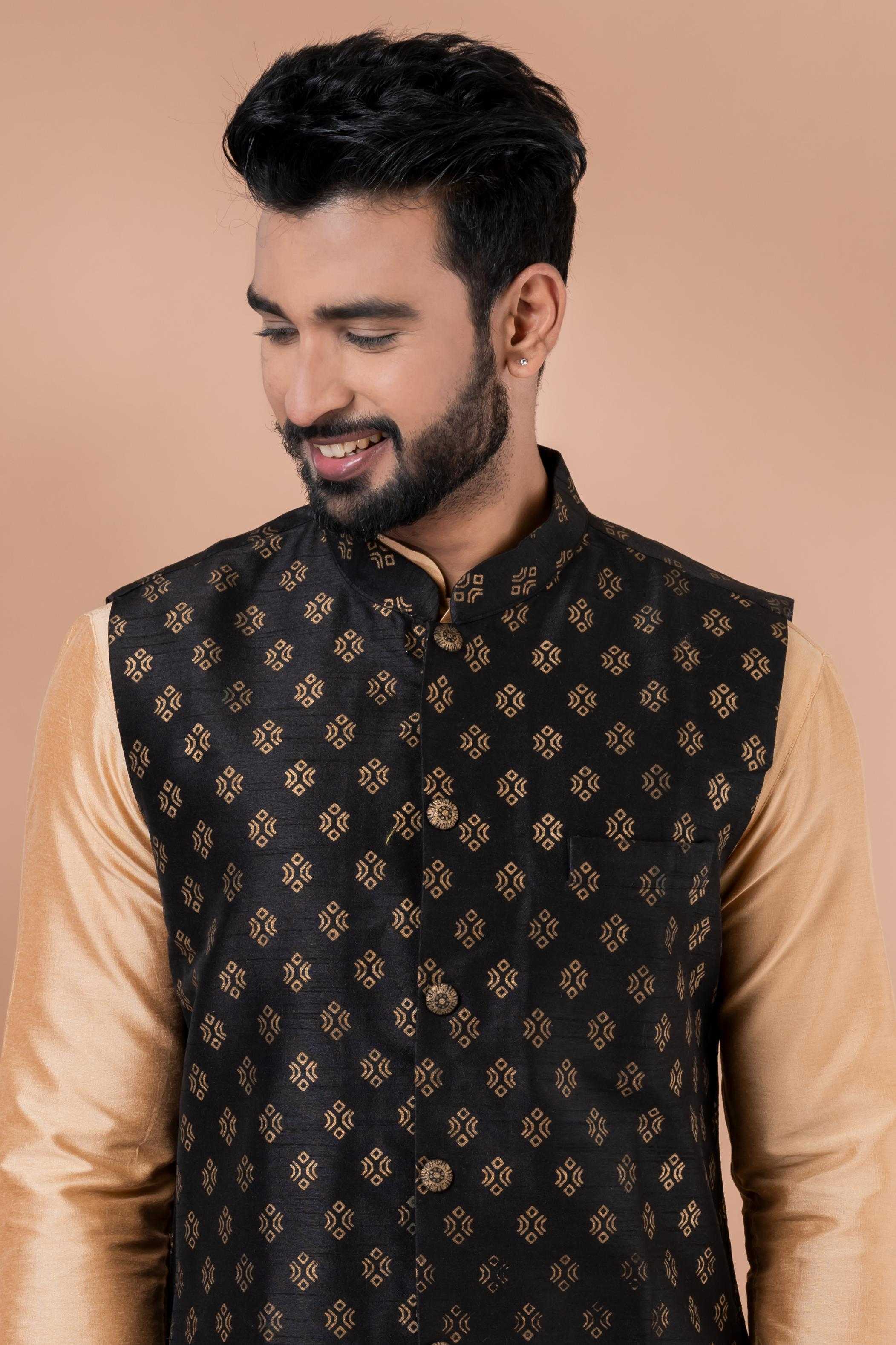 Ynf Viscose RIN223 2347B Mens Wear Wholesale Nehru Jacket Festive & Wedding Coats Modi Jackets Manufacturer