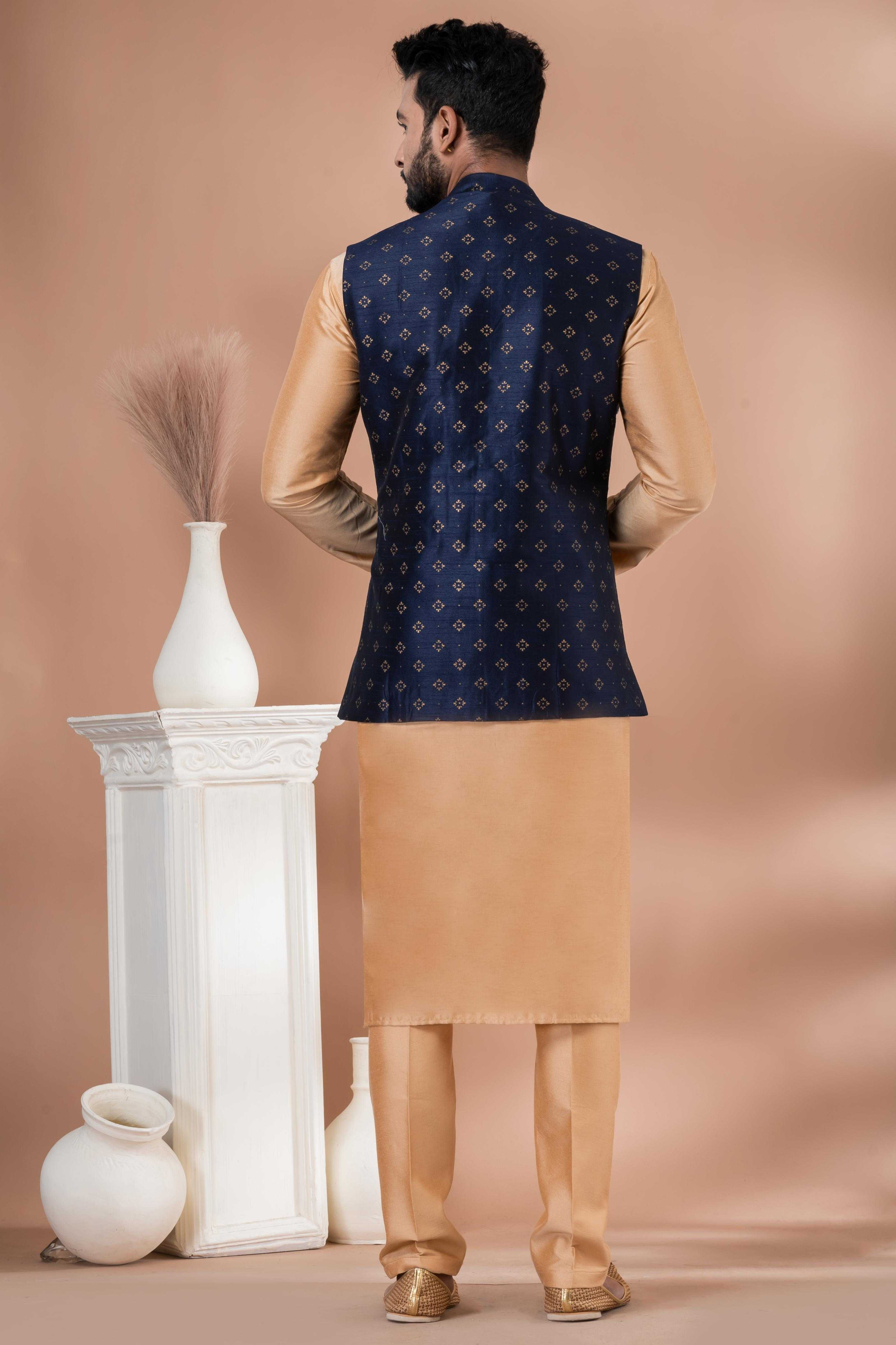 Ynf Viscose RIN223 2348C Mens Wear Wholesale Nehru Jacket Festive & Wedding Coats Modi Jackets Manufacturer