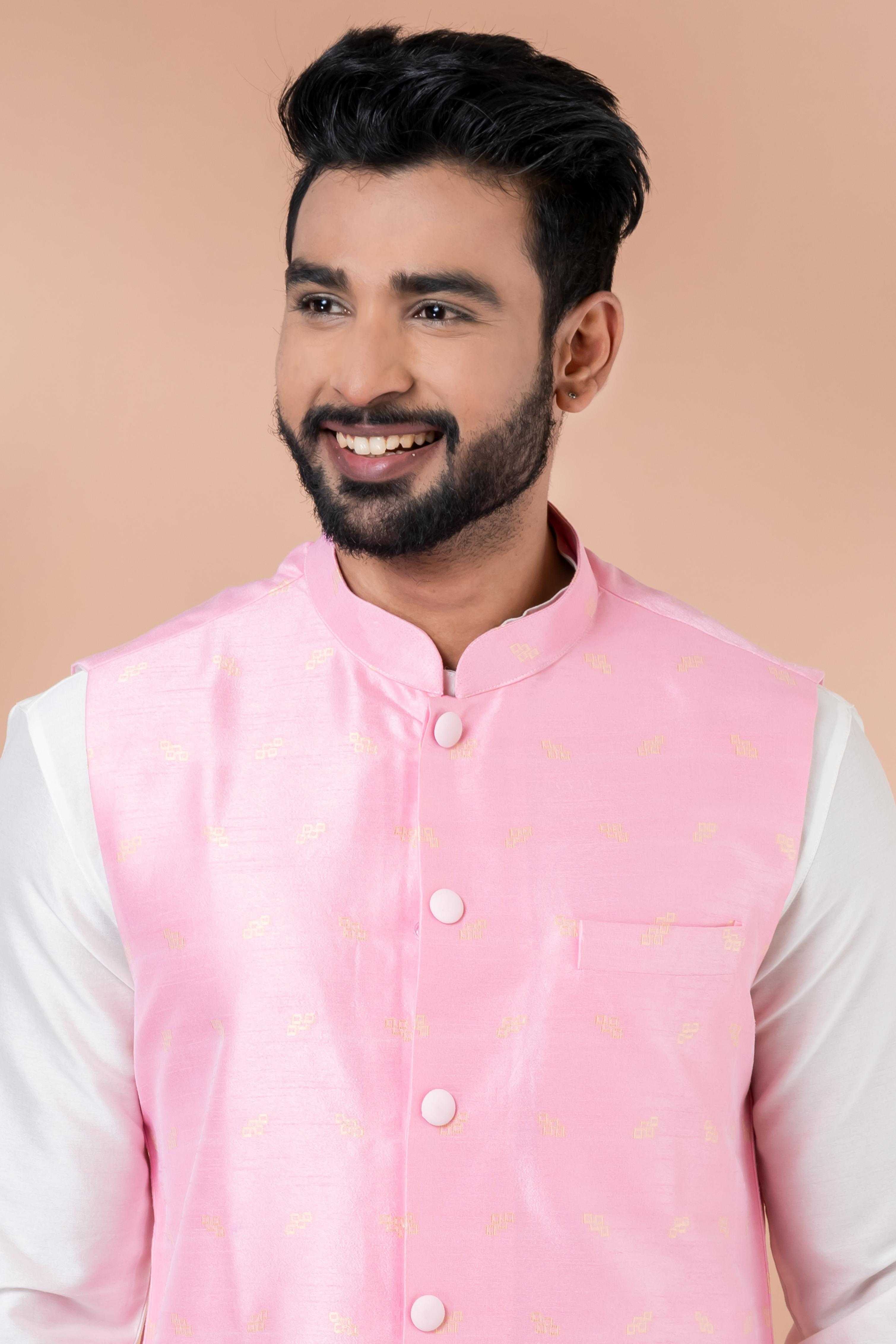Ynf Viscose RIN223 2349C Mens Wear Festive Collections Wholesale Nehru Jacket Onam Collections Modi Jackets Manufacturer