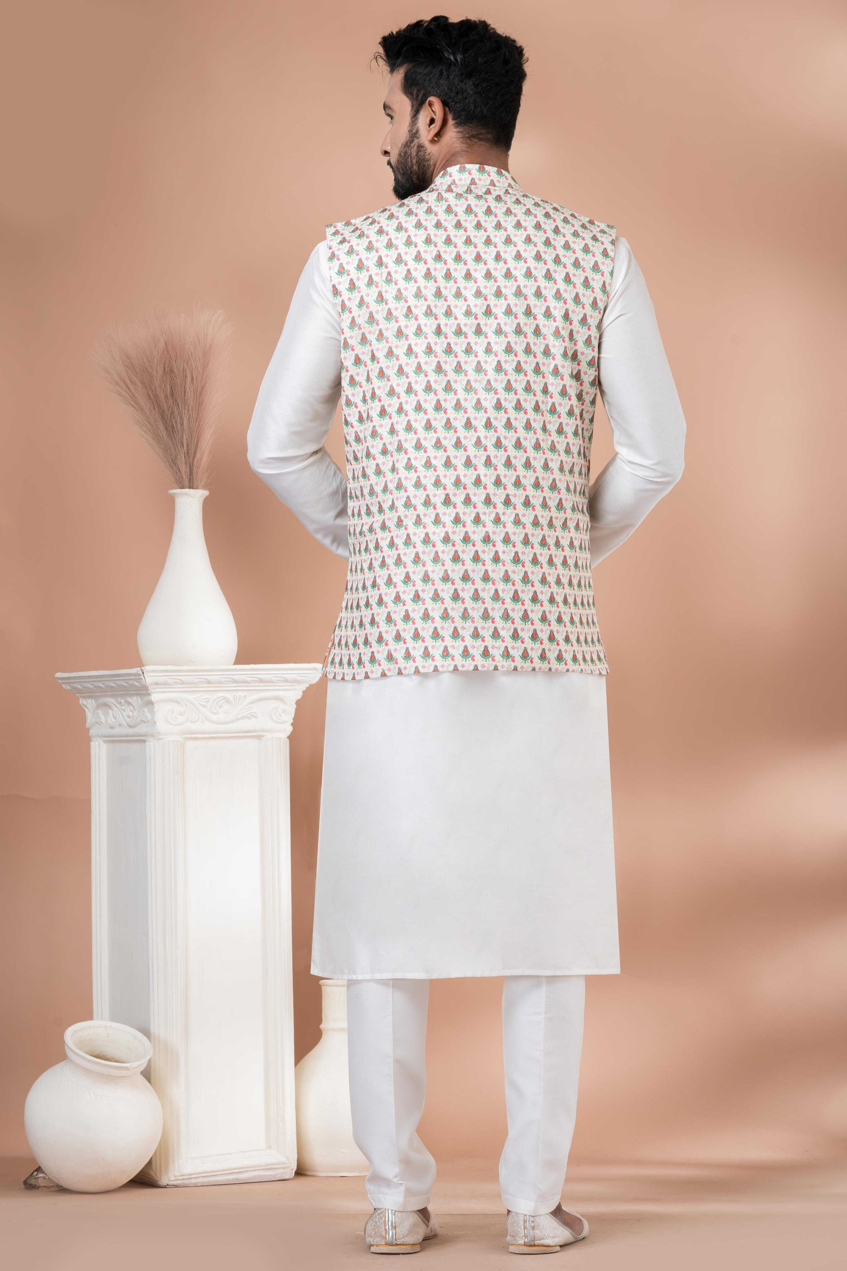 Ynf Viscose RIN223 2353B Mens Wear Festive Collections Wholesale Nehru Jacket Onam Collections Modi Jackets Manufacturer