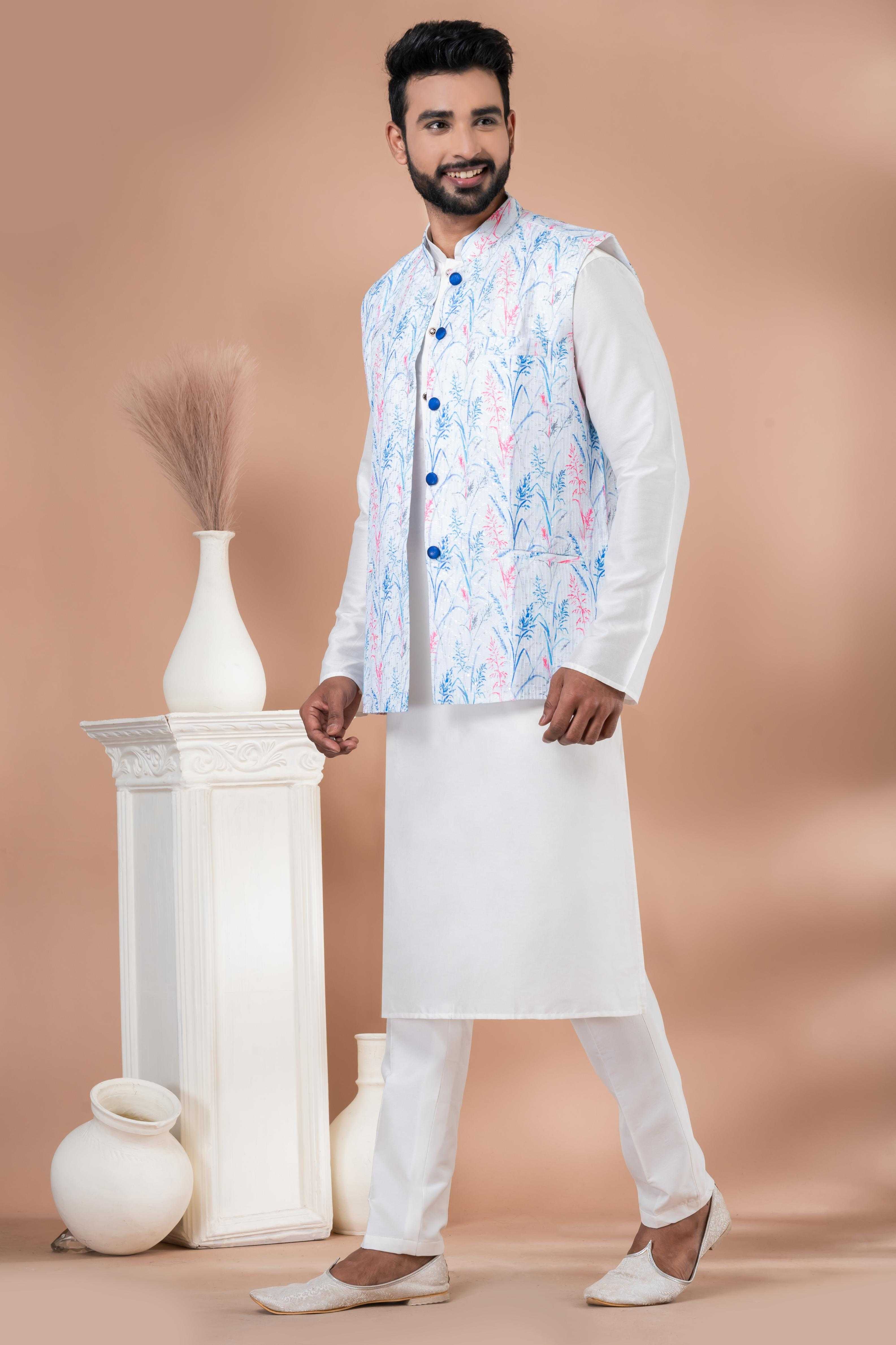 Ynf Viscose RIN223 2355B Mens Wear Festive Collections Wholesale Nehru Jacket Onam Collections Modi Jackets Manufacturer