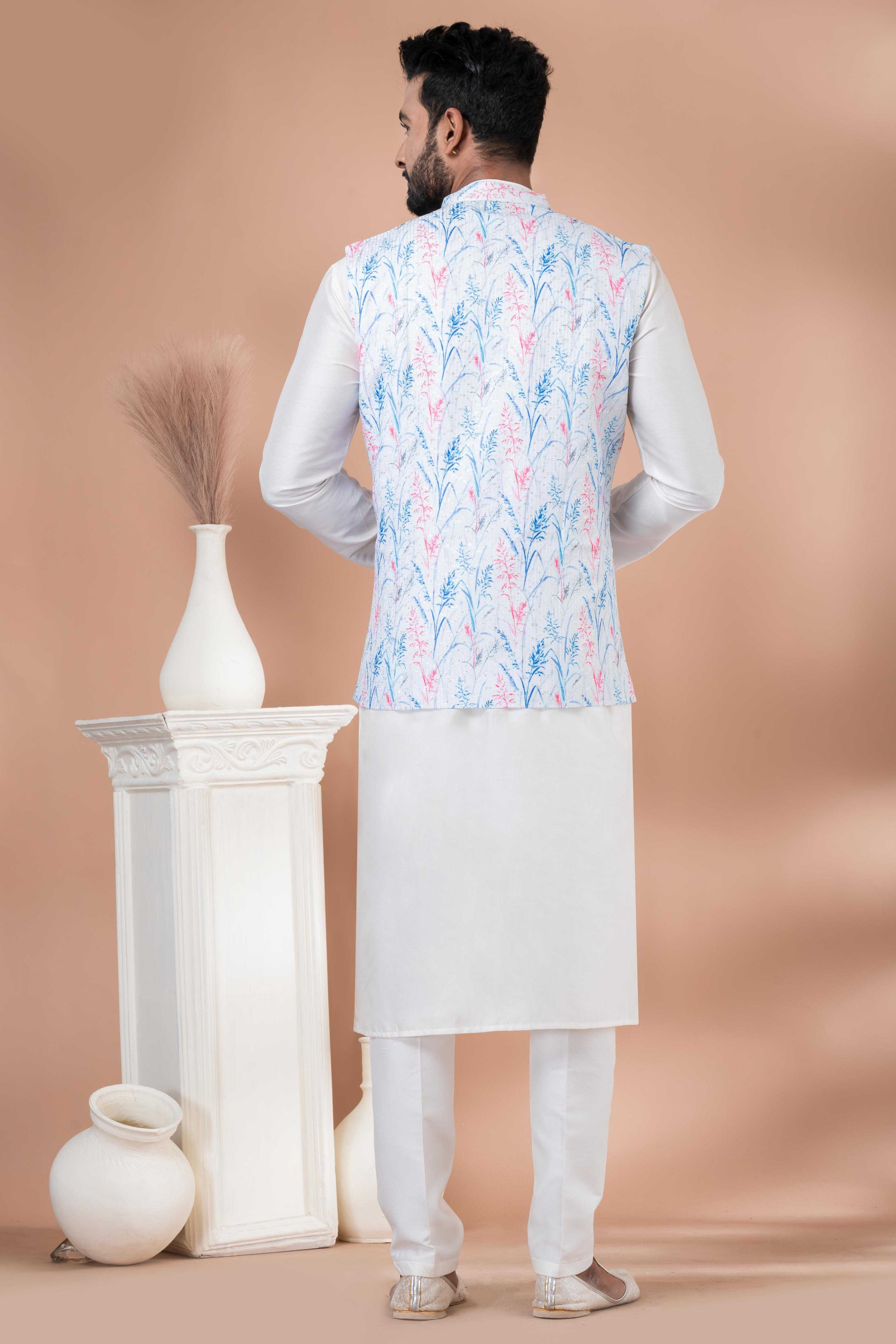 Ynf Viscose RIN223 2355B Mens Wear Festive Collections Wholesale Nehru Jacket Onam Collections Modi Jackets Manufacturer