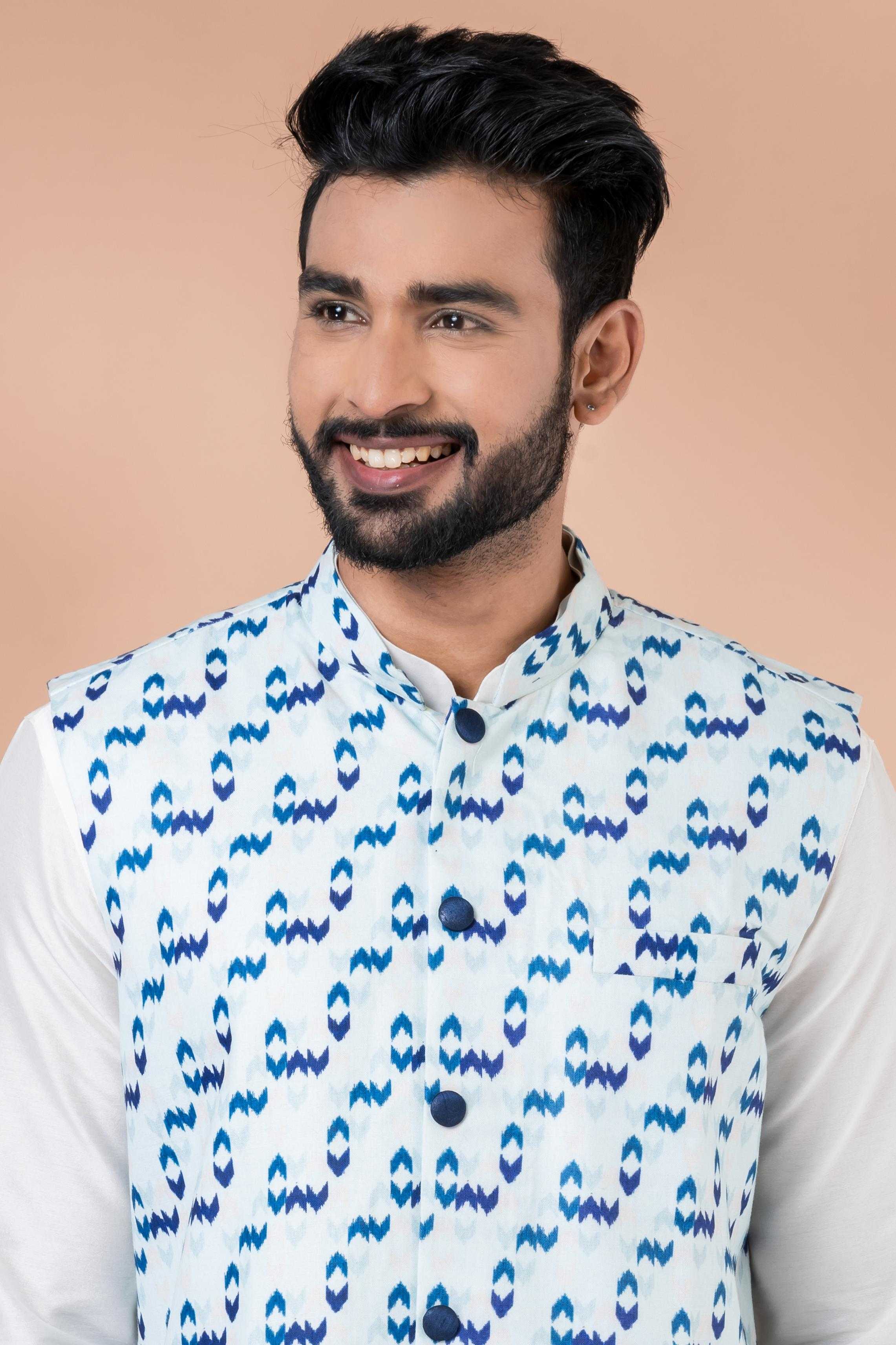 Ynf Viscose RIN223 2357A Mens Wear Festive Collections Wholesale Nehru Jacket Onam Collections Modi Jackets Manufacturer