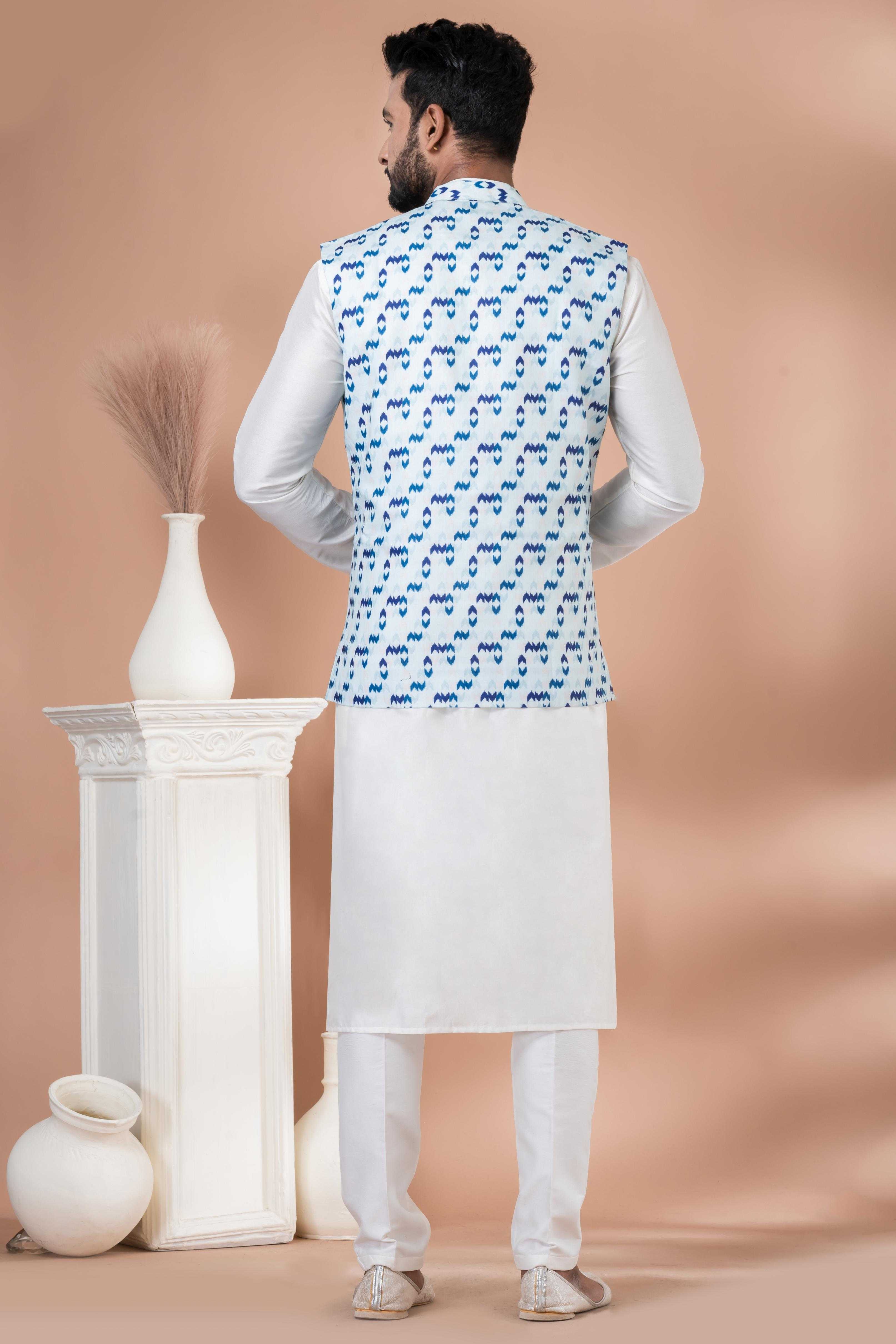 Ynf Viscose RIN223 2357C Mens Wear Festive Collections Wholesale Nehru Jacket Onam Collections Modi Jackets Manufacturer