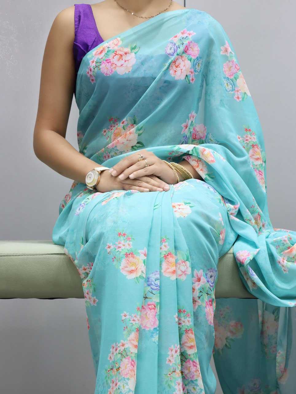 Ynf WEIGHTLESS RIN119 1208 Sarees Wedding Collections Festive Collections Wholesale Printed Sarees Weightless Sarees Sarees With Blouse Manufacturer