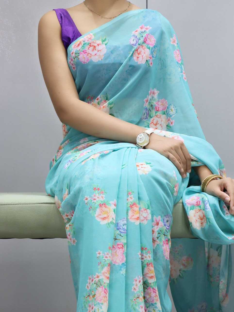 Ynf WEIGHTLESS RIN119 1208 Sarees Wedding Collections Festive Collections Wholesale Printed Sarees Weightless Sarees Sarees With Blouse Manufacturer