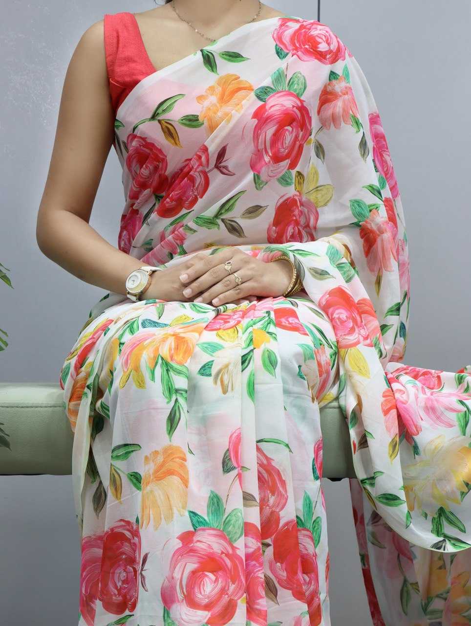 Ynf WEIGHTLESS RIN119 1208 Sarees Wedding Collections Festive Collections Wholesale Printed Sarees Weightless Sarees Sarees With Blouse Manufacturer