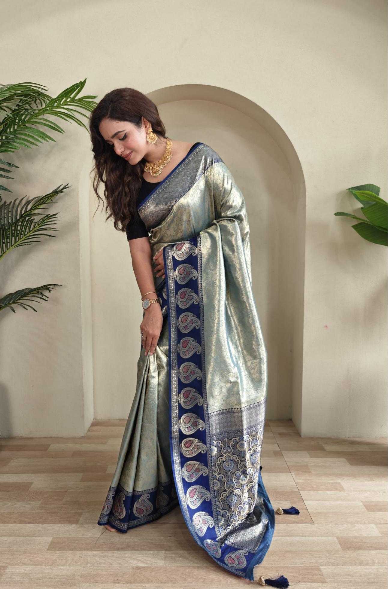 Ynf Zari Silk KESH249 Samisha Silk Sarees Wholesale Designer Silk Sarees Zari Border Silk Sarees Silk Sarees For Weddings Manufacturer